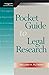 Pocket Guide to Legal Research, Spiral bound Version