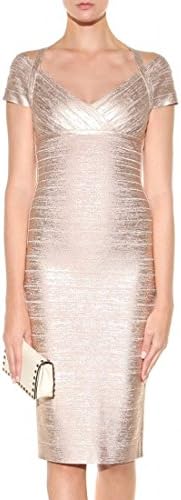 Hlbcbg Black Women's Bandage Bodycon Party Cocktail Dress 2073