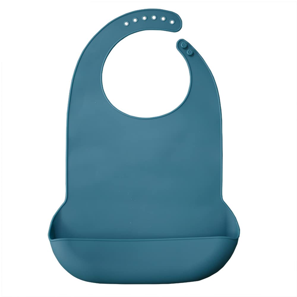 JINJIASUYISU Adult Bib Waterproof Clothing Protector Washable Silicone Adult Bib Washable Reusable Clothing Protectors for Elderly Women Clothing Protector fit for The Elderly,Patient