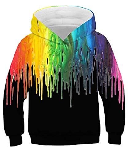 3d Graphic Printed Cool Hoodies Bright Colors Decent Sweatshirt 9t