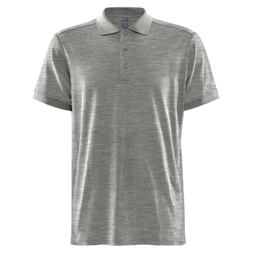 Craft Core Blend Polo Shirt M, Polo Homme, Grau,