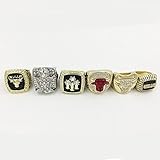 1991/1992/1993/1996/1997/1998 Whole Championship Basketball Bulls Replica Championship Ring Size 11