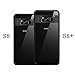 Galaxy S8/S8 Plus Case, Thin Soft TPU Crystal Clear Slim Anti Slip Case Transparent Back Protector Cover for Samsung Galaxy S8/S8 Plus (Black, S8 Case)