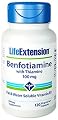 Life Extension - Benfotiamine with Thiamine 100 mg. - 120 Vegetarian Capsules