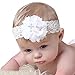 Lebo Baby Girl Lace Headbands with Bows Baptism Hairbands