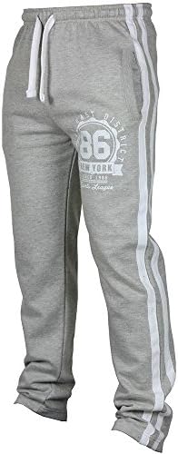 DEATU New Joggers Pants Men's Classic Drawstring Zipper Pockets Sport Sweat Pants