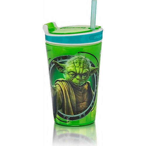 Snackeez Jr. 8 oz. 2-in-1 Snack and Drink Cup - Star Wars (Yoda) - //medicalbooks.filipinodoctors.org