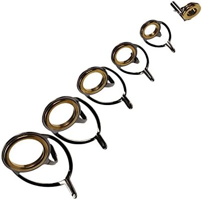 Thkfish釣りロッドガイド 6pcs Sliver Goldenキャスティングロッドspinning Castingロッド ガイド先端トップスceramics