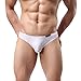 Avidlove Men Underwear Micromodal Bikinis 4 Pack Briefs, White (FBA), Large