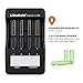 LiitoKala Lii-500 LCD Display Smart Universal Battery Charger with Car Adapter, Intelligent Charger for 3.7V Li-ion/1.2V Ni-MH Cylindrical 18650/26650/14500/21700/AA/AAA Battery-Capacity Test