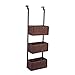 SEI Furniture Cortovo Over-The-Door 3-Tier Basket Storage - Espresso w/ Black