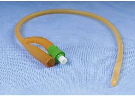 Amsino Amsure Foley Catheter, 16FR 2-Way Silicone Coated Latex, 5cc Balloon AS41016
