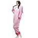 VU ROUL Pink Stitch Onesie Costume for Women Men Adult Halloween Christmas Party Pajamas Sleepwear Medium