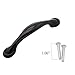 VESLA HOME 25-Pack Oil Rubbed Bronze Rounded Foot Kitchen Cabinet Hardware Dresser Drawer Handles Cabinet Handle Pulls, 4.13