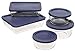 Pyrex Simply Store 10-Piece Glass Food Storage Set with Blue Lids