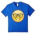 Nerd with Glasses Emoji T-shirt Emoticon Nerdy Side Tshirt