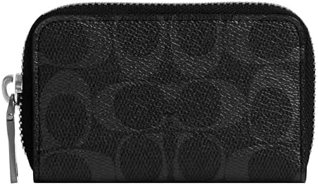 Amazon.com: COACH L Zip Key Case in Signature : Clothing, Shoes