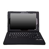 MoKo Sony Xperia Z2 Keyboard Case - Wireless Bluetooth Keyboard Cover for Sony Xperia Z2 10.1 inch Tablet, BLACK (Will Not Fit For SONY Xperia Z Tablet)