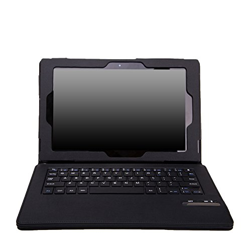 MoKo Sony Xperia Z2 Keyboard Case - Wireless Bluetooth Keyboard Cover for Sony Xperia Z2 10.1 inch Tablet, BLACK (Will Not Fit For SONY Xperia Z Tablet)