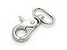 CRAFTMEmore All Sizes Swivel Trigger Snap Hook Metal Lobster Claw Clasps Purse Clips Accessories 2PCS (3/4 Inch, Silver)