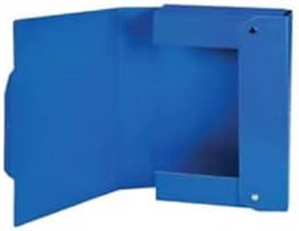 Brefiocart 020E7613.BS Project Folder with Buttons, Dark Blue, Spine 6, 25 x 35 cm