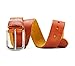 HaloVa Men's Leather Belt, Simple Casual Vintage Belt for Men, 100% Top Grain Leather, Soft and Super Durable, Brown