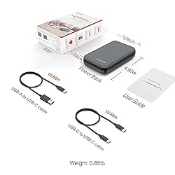 Excitrus 83W Power Bank Pro, USB C Real Ultra Slim