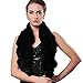FURTALK Flower Brim Real Rex Rabbit Fur Scarf for Women