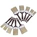 10 Pack -Polyester Bristle Paint Brush Value Set W/ Contoured Handles - For Any Professional Paint Job, Oil Stain, Watercolor, Art & Craft Project; Use For Professional & Amateur Projects - By Katzco