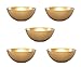 Hanna K Signature Collection 60 Ounce Gold Wave Bowl – Set of 5 Bowls