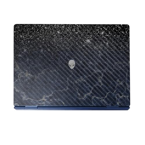 Carbon Fiber Laptop Skin Compatible with Alienware 16/16X Aurora (2025) - Dark…