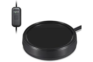 KOBODON Wax Melt Warmer Burner Scented Candle Warmer Plate,3-1 Electric Coffee Mug Warmers,Fragrance and Heating Cup Warmers for Tea and Milk, Hot Chocolate as Gifts for Women（Black-No Cup）