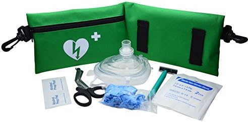 Emergency Resuscitation Equipment CPR Fast Response Kit in Nylon Bag (Green)