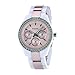 Fossil Women's ES2802 Plastic Case & Bracelet Fixed Silver-tone Bezel set with Crystals Glittering crystal accents and a round multifunction pink dial Watch