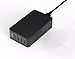 SISUN 5-Port Desktop Charging Station with Quick Charge 2.0 & USB changer for iPhone 5 / 6, iPad, Samsung Galaxy, Touch Screen Tablet, Cell Phone, MP3 Player (5-Port)