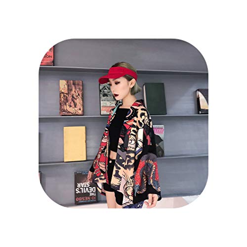 Kimono Cardigan Blouse Shirt Beach Kimonos Woman Cosplay Yukata OBI Japanese Komono Kk2451,1,One Size