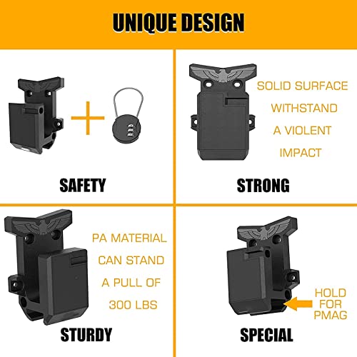 2Pack AR15 Wall Mount, Rifle Rack with Absolutely Strong and Solid PA