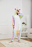 OLadydress Unisex Unicorn Costumes Pyjamas, Adult Women Men Animal Cosplay Onesie (S, Colored)