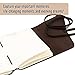 Leather Journal for Men Women - Leather Bound Journal - Genuine Brown Leather Travel Journal - Personalized Sketchbook - Refillable Soft Diary - Real Handmade Vintage Writing Notebook - Journal Set