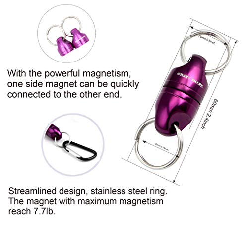 CRAZY SHARK Mini-Fliegenfischzange, Aluminium, magnetisch, 11,4 cm – Bild 6