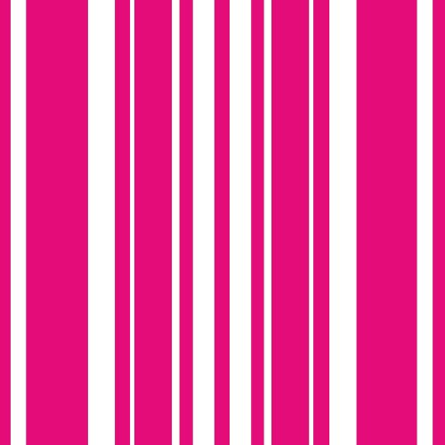 Creative Converting Coordinates Collection 16 Count Lunch Napkins, Hot Magenta Stripe
