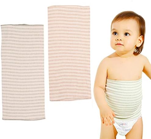 Amazon Co Jp 腹巻 子供 寝冷え対策に オーガニックコットン 伸縮性の良い 0 3歳 17 34cm 春 夏 秋 冬 2枚セット 服 ファッション小物