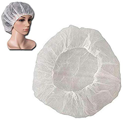 TSSPLUS 100pc Disposable Hair Net Bouffant Cap for Kitchen Medical
