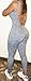 Honey GD Women's Sexy Bodycon Solid Backless Jumpsuits Playsuit Grey S