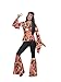 Smiffys Women Willow the Hippie Adult Sized Costume, Multi-colour, M - US Size 10-12