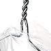 HANGERWORLD 20 Pack Clear Dry Cleaning Plastic Garment Bag - 48inch, 100 Gauge Thick