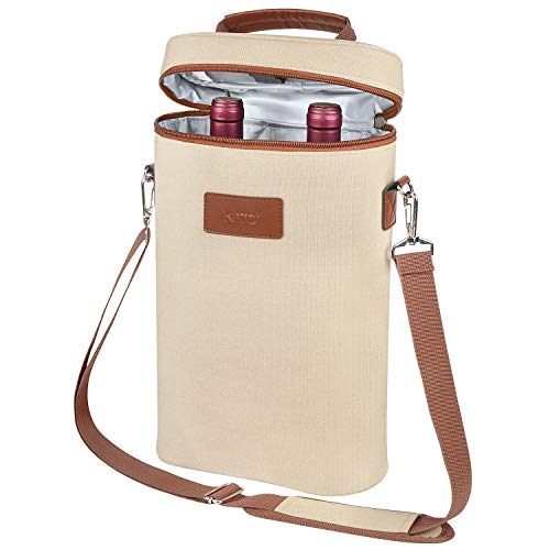 Beige / 2 Bottles Wine Carrier