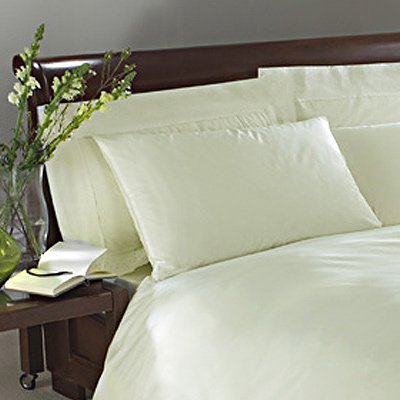 Charlotte Thomas Sestina 100% Cotton Housewife Square Pillow Cases, Ivory, Pair