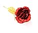 Febou 24K Gold Foil Rose, Gift for Birthday, Mother's Day, Valentine's Day, Anniversary, Home Kitchen Decoration (Red)