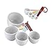 Cake Boss Countertop Accessories 8-Piece Melamine Measuring Cups and Spoons Set, Basic Pattern